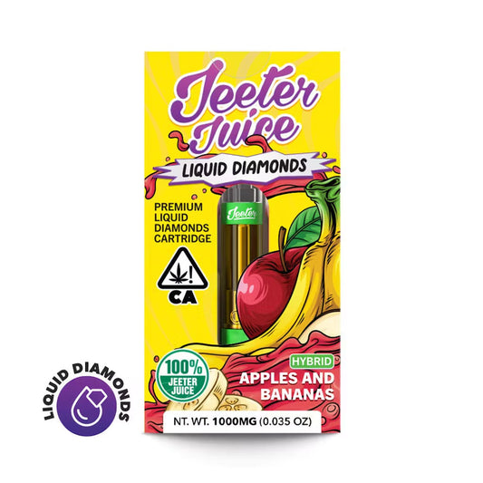 Jeeter Juice Liquid Diamonds Vape Cartridge Apples and Bananas