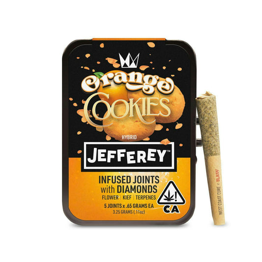 Orange Cookies - Jefferey Infused Joint .65g 5 Pack - West Coast Cure