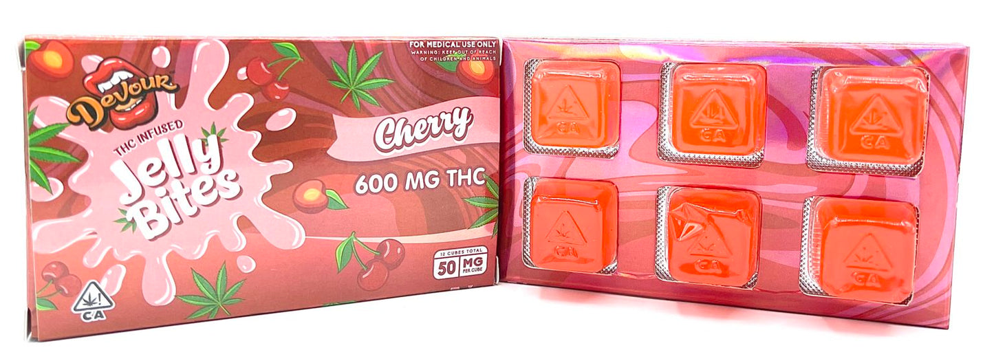 Devour Jelly Bites 600mg Cherry