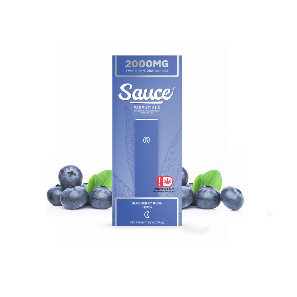 Sauce Essentials 2g Disposable Vape - Blueberry Kush (Indica)