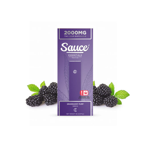 Sauce Essentials 2g Disposable Vape - Grandaddy Purp (Indica)