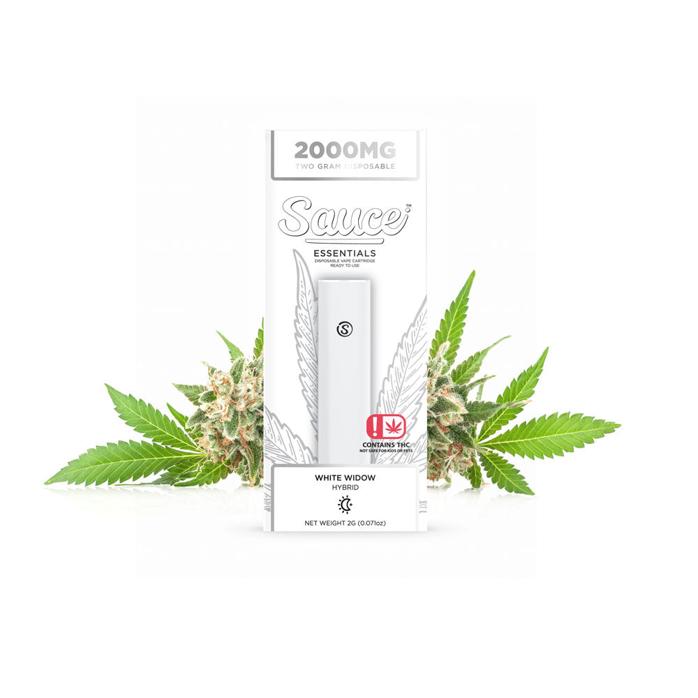 Sauce Essentials 2g Disposable Vape - White Widow (Hybrid)